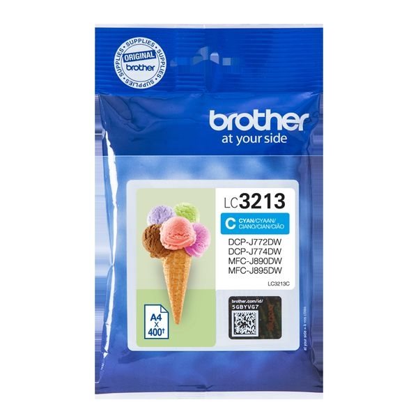 Brother Original - HC Tinte cyan -  LC3213C
