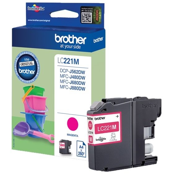 Brother Original - Tinte magenta -  LC221M