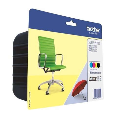 Brother Original Tinte Multipack BK-C-M-Y LC229XL - LC229XLVALBP Brother Original Tinte Multipack BK-C-M-Y LC229XL - LC229XLVALBP