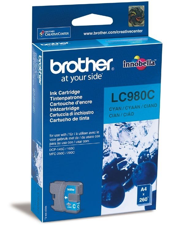Brother Tinte cyan für DCP-145C, LC-980C Brother Tinte cyan für DCP-145C, LC-980C