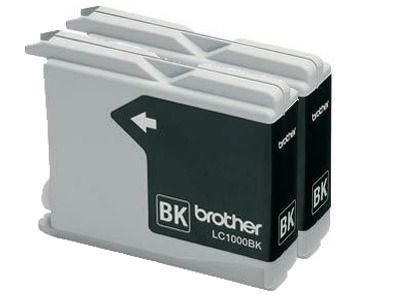 Brother Tinte schwarz 2erPack , LC1000BKP2