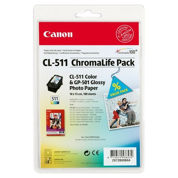 Canon Chromalife Pack C/M/Y + GP-501 (2972B008) Canon Chromalife Pack C/M/Y + GP-501 (2972B008)