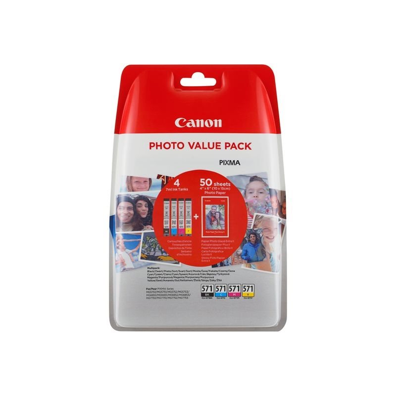 Canon Original - Photo Value Pack CMYBK CLI-571 Canon Original - Photo Value Pack CMYBK CLI-571