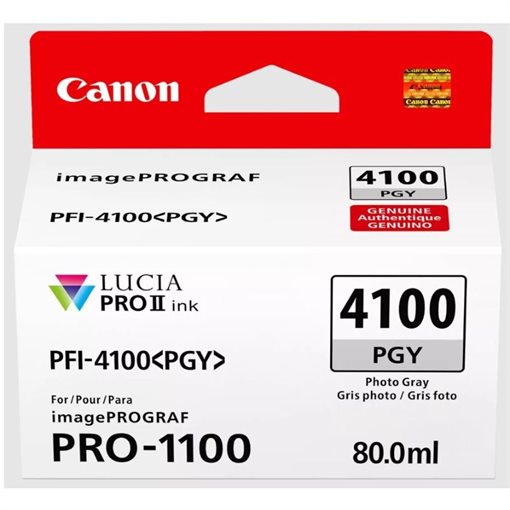 Canon Original Tinte foto grau PFI-4100 PGY - 6784C001 Canon Original Tinte foto grau PFI-4100 PGY - 6784C001