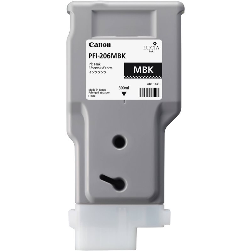 Canon Original - Tinte matt schwarz PFI-206MBK Canon Original - Tinte matt schwarz PFI-206MBK