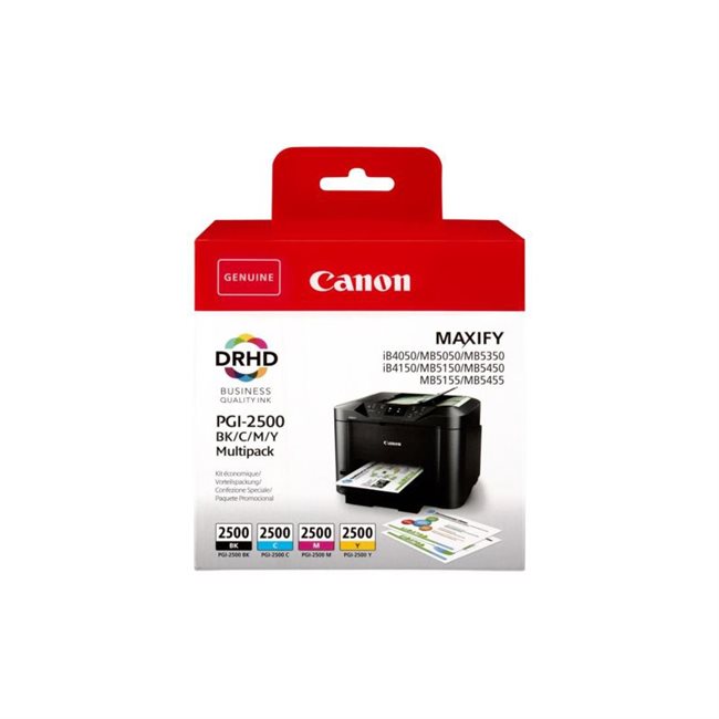 Canon Original Tinte Multipack BK/C/M/Y PGI-2500 - 9290B004 Canon Original Tinte Multipack BK/C/M/Y PGI-2500 - 9290B004