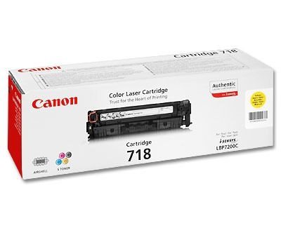 Canon Toner gelb, Cartridge Nr. 718 für LBP7200 Canon Toner gelb, Cartridge Nr. 718 für LBP7200