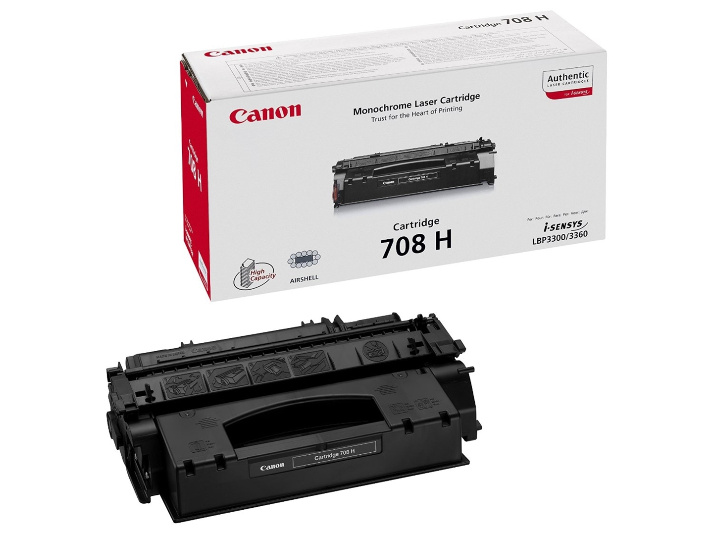 Canon Toner schwarz, Cartridge 708H 0917B002AA Canon Toner schwarz, Cartridge 708H 0917B002AA