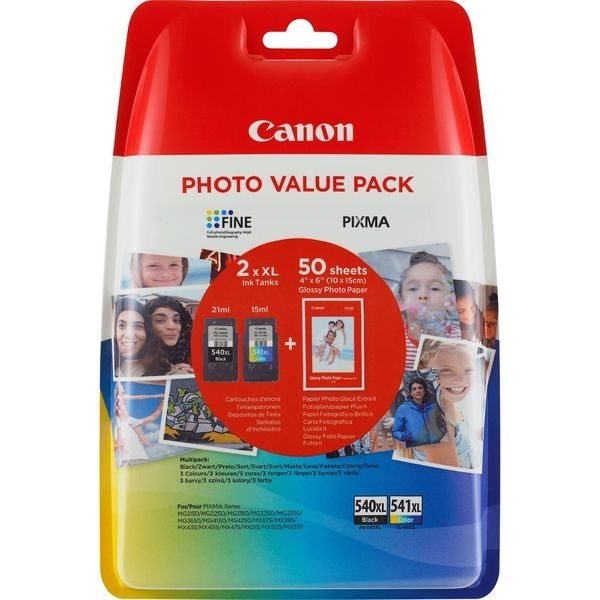 Canon XL Tinten schwarz + color PG-540XLPACK Canon XL Tinten schwarz + color PG-540XLPACK