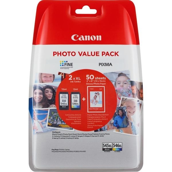 Canon XL Tinten schwarz + color PG-545XLPACK Canon XL Tinten schwarz + color PG-545XLPACK