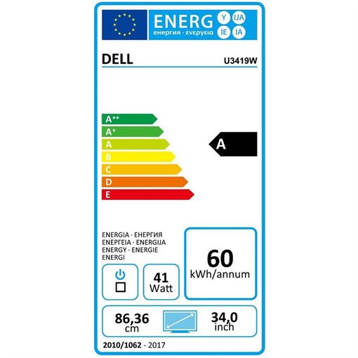 Dell UltraSharp U3419W, 86,7 cm (34.1 Zoll), 3440 x 1440 Pixel