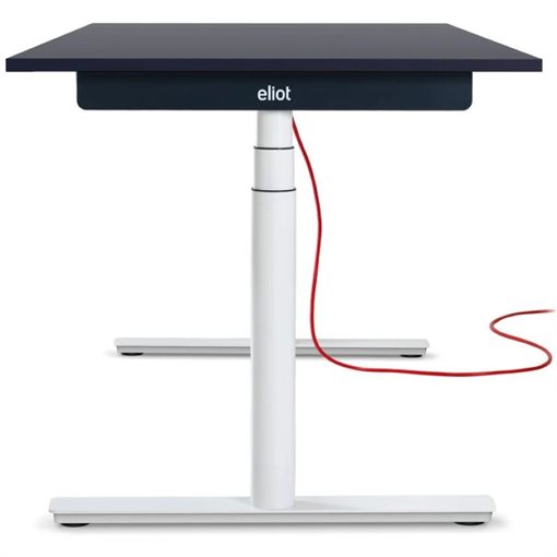 Eliot Schreibtisch hvst, Original White Weiß / Graphite B140cm x T70cm