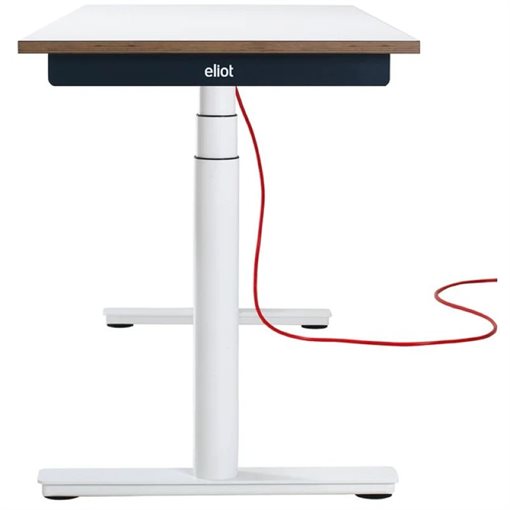 Eliot Schreibtisch hvst, Tiny Weiß / Weiß B110cm x T65cm
