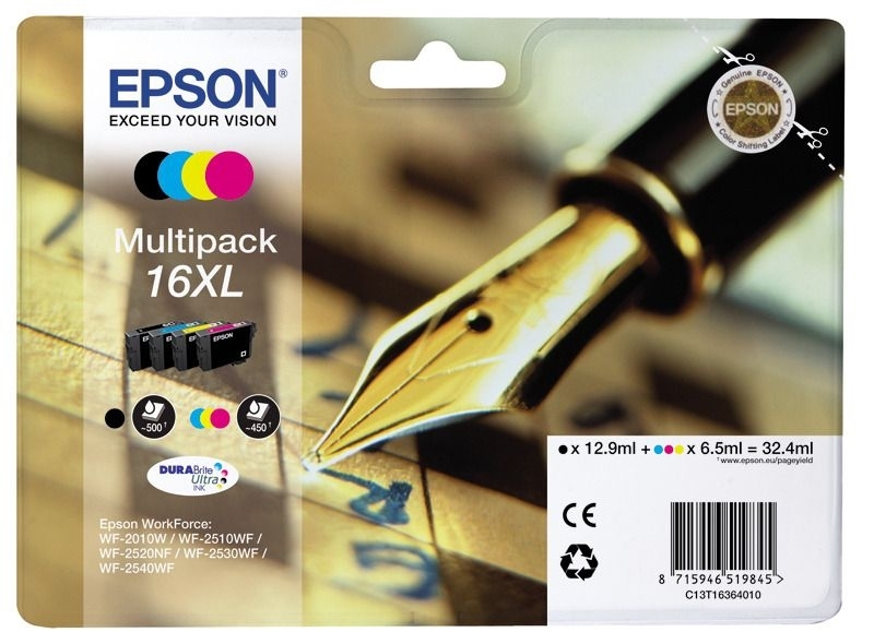 Epson Multipack 4 Farben 16XL Ultra Ink T1636