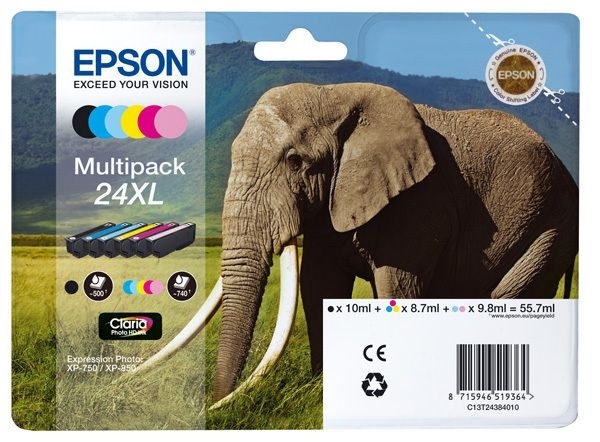 Epson Multipack 6 coloren 24XL Claria T2438