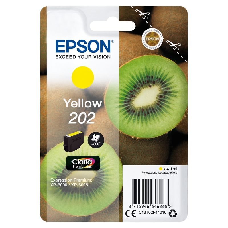 Epson Original 202 Tinte gelb - C13T02F44010