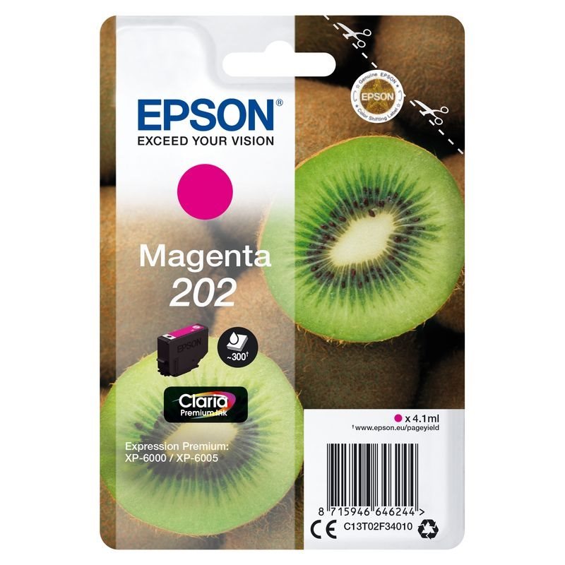Epson Original 202 Tinte magenta - C13T02F34010
