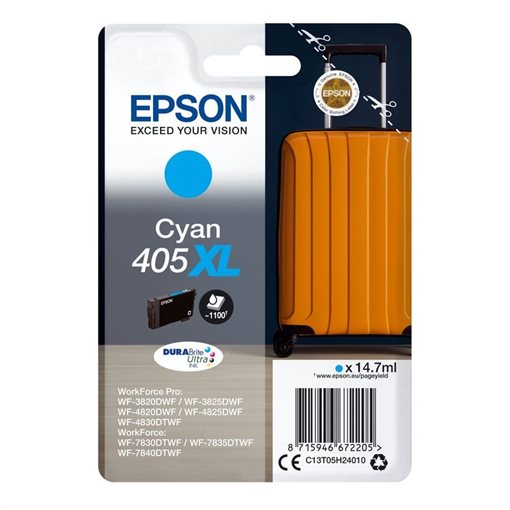 Epson Original HC Tinte cyan 405XL - C13T05H24010 Epson Original HC Tinte cyan 405XL - C13T05H24010