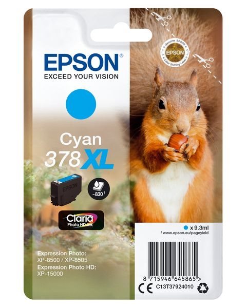 Epson Original - HC Tinte cyan - C13T37924010 Epson Original - HC Tinte cyan - C13T37924010