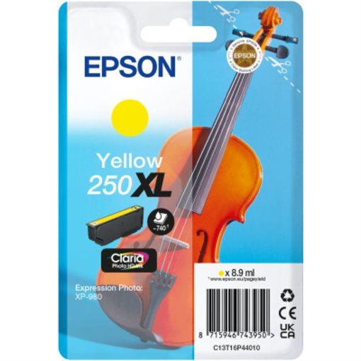 Epson original ink yellow 250XL Violin Claria - C13T16P44010