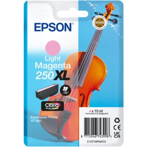 Epson original ink light magenta 250XL Violin Claria - C13T16P64010