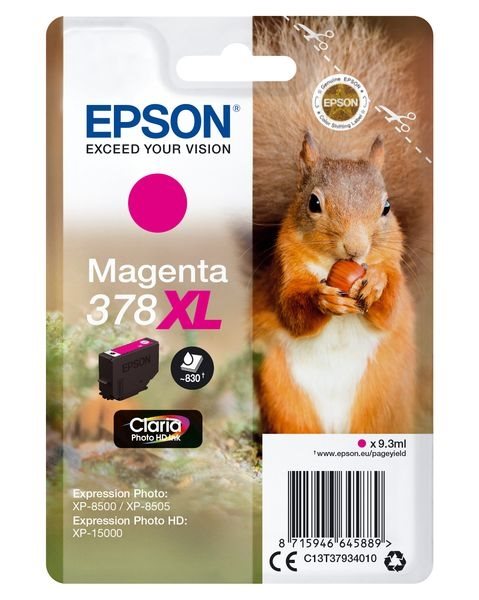 Epson Original - HC Tinte magenta - C13T37934010 Epson Original - HC Tinte magenta - C13T37934010