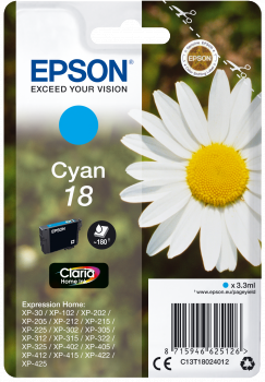 Epson original 18 ink cyan - C13T18024012