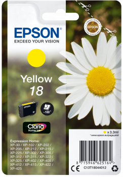 Epson original 18 ink yellow - C13T18044012