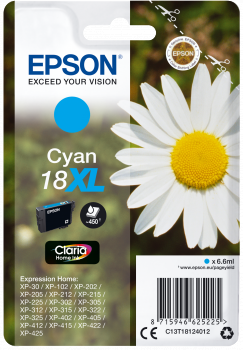 Epson original 18XL ink cyan - C13T18124012