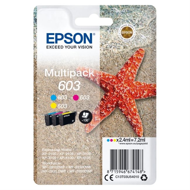 Epson Original Tinte 3er Multipack CMY 603 - C13T03U54010