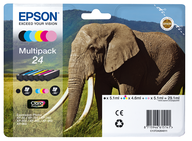 Epson - ink 6 colours - 24 Claria