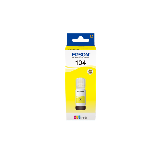 Epson Original Tinte gelb 104 - C13T00P440 Epson Original Tinte gelb 104 - C13T00P440
