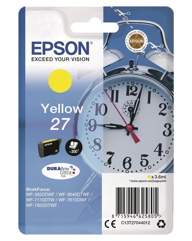 Epson Original - Tinte gelb - 27 DURABrite Epson Original - Tinte gelb - 27 DURABrite