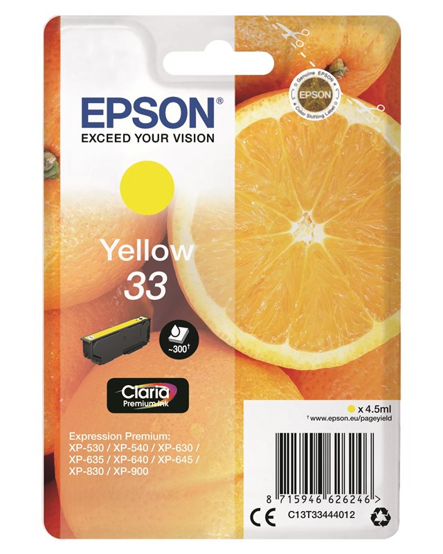 Epson Original - Tinte gelb - 33 Claria
