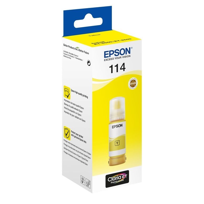 Epson Original Tinte gelb EcoTank 114 - C13T07B440