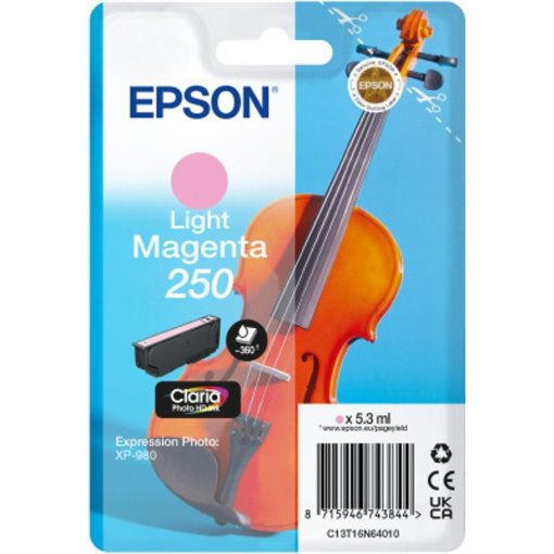 Epson original ink light magenta 250 Violin Claria - C13T16N64010