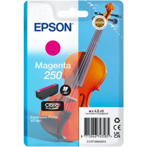 Epson original ink magenta 250 Violin Claria - C13T16N34010