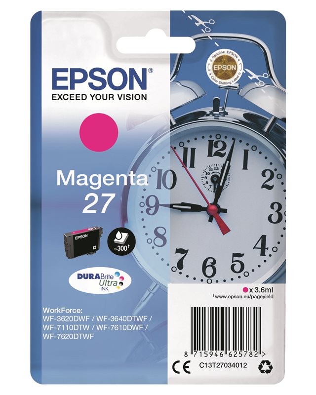 Epson Original - Tinte magenta - 27 DURABrite Epson Original - Tinte magenta - 27 DURABrite