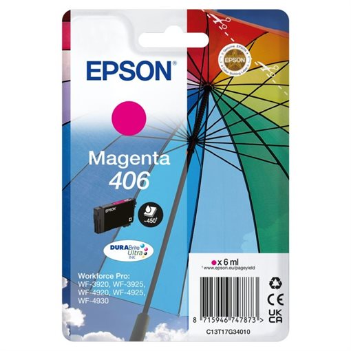 Epson original ink magenta 406 Umbrella - C13T17G34010
