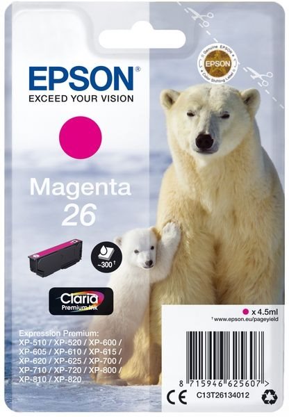 Epson Original - Tinte magenta - C13T26134012 Epson Original - Tinte magenta - C13T26134012