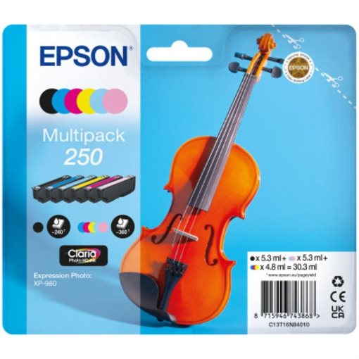 Epson original ink multi-bkcmy 250 Violin Claria - C13T16N84010