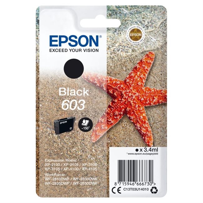 Epson Original Tinte schwarz 603 - C13T03U14010