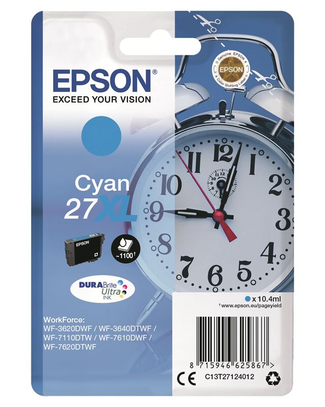 Epson Original - Tinte XL cyan - 27 DURABrite Epson Original - Tinte XL cyan - 27 DURABrite