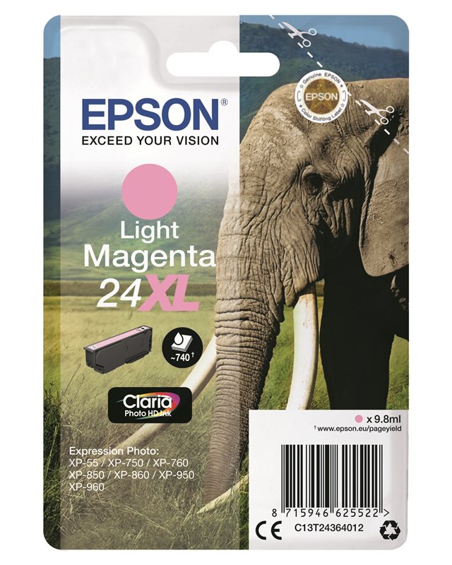 Epson Original - Tinte XL hell magenta - 24 Claria