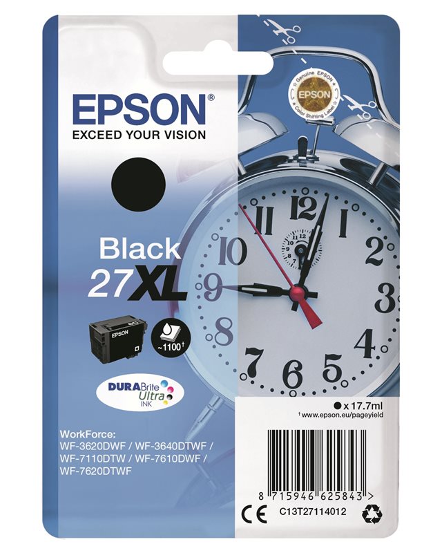 Epson Original - Tinte XL schwarz - 27 DURABrite Epson Original - Tinte XL schwarz - 27 DURABrite