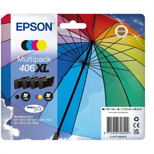 Epson original XL ink multi-bkcmy 406XL Umbrella - C13T17H64010