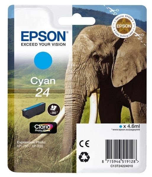 Epson Singlepack cyan 24 Claria T2422