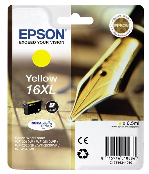 Epson Singlepack gelb 16XL Ultra Ink T1634