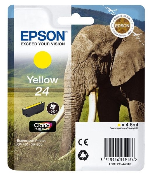 Epson Singlepack gelb 24 Claria T2424