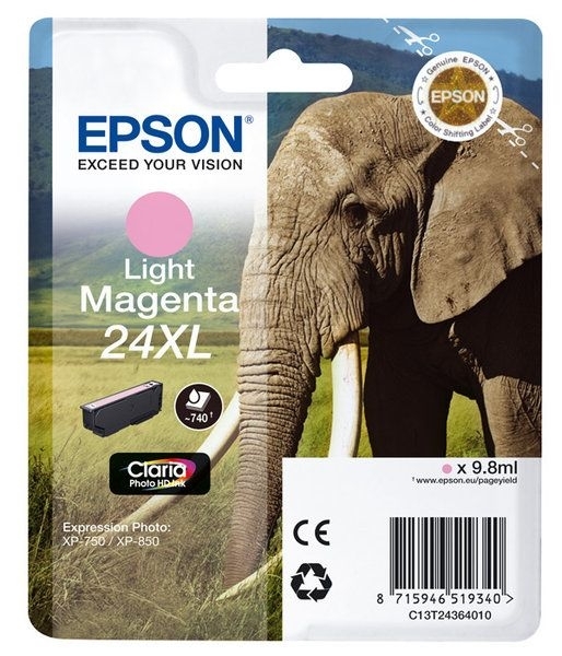 Epson Singlepack Light magenta 24XL Claria T2436